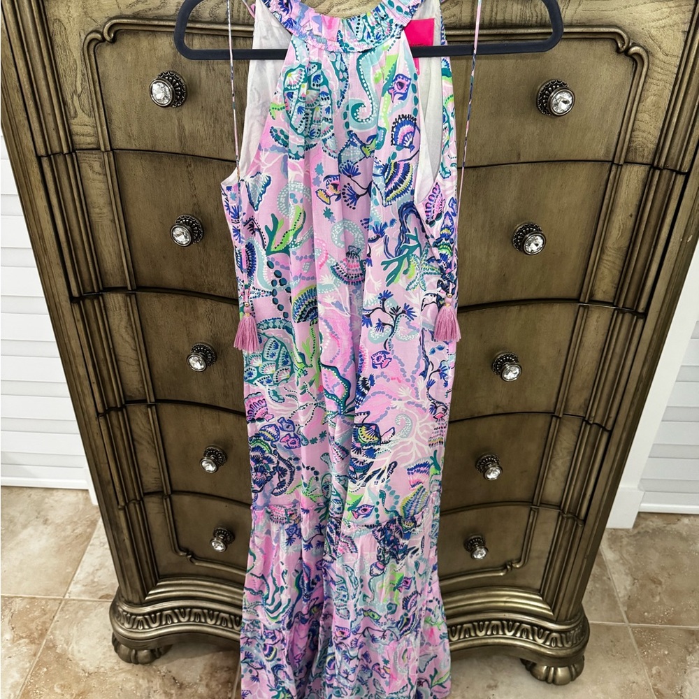 Colorful Sleeveless Maxi Dress